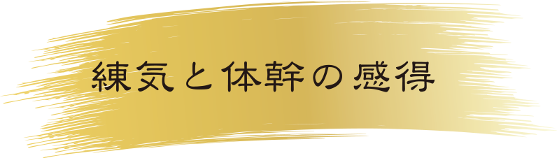 練気と体幹の感得